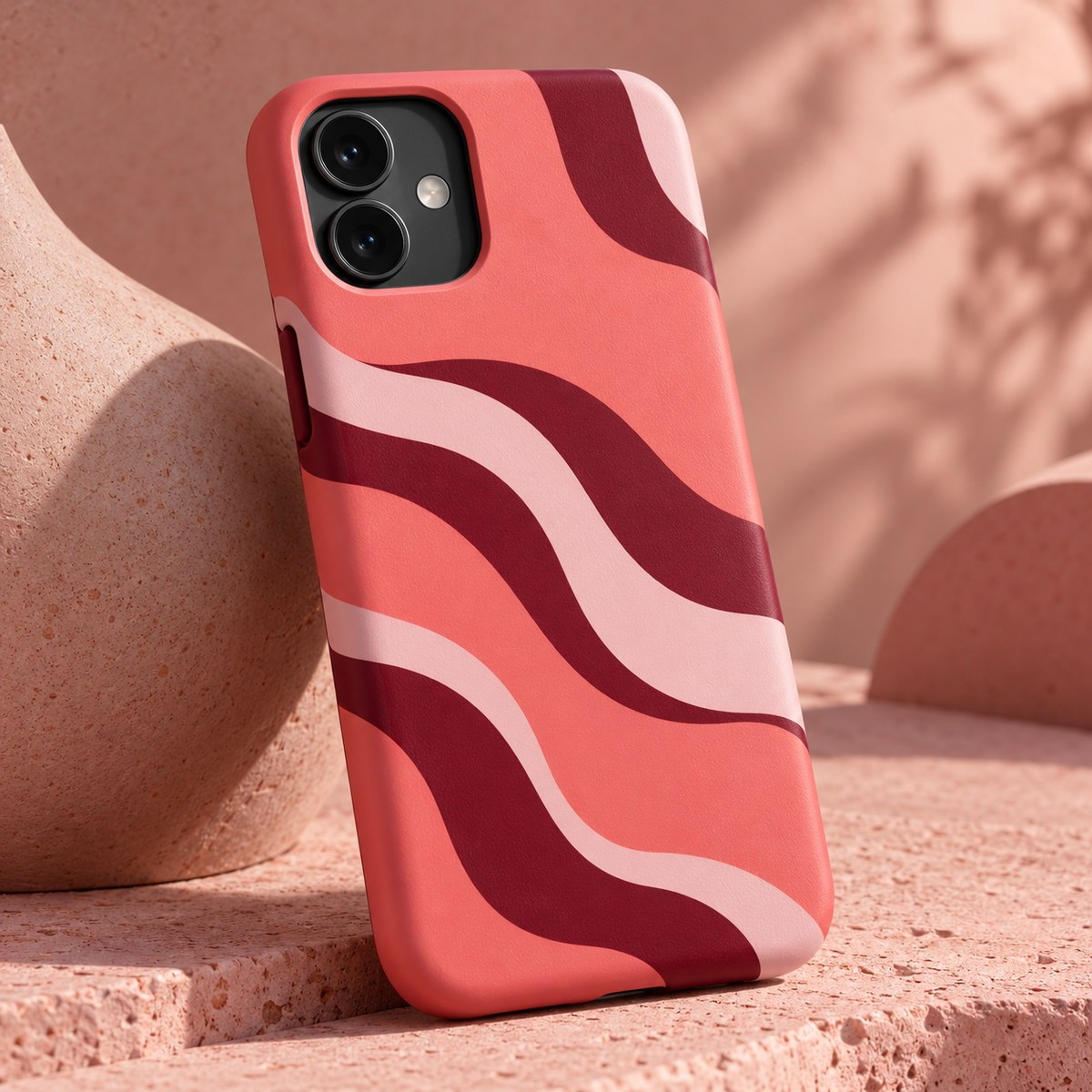 Coral Wave Phone Case — artwork visualisation
